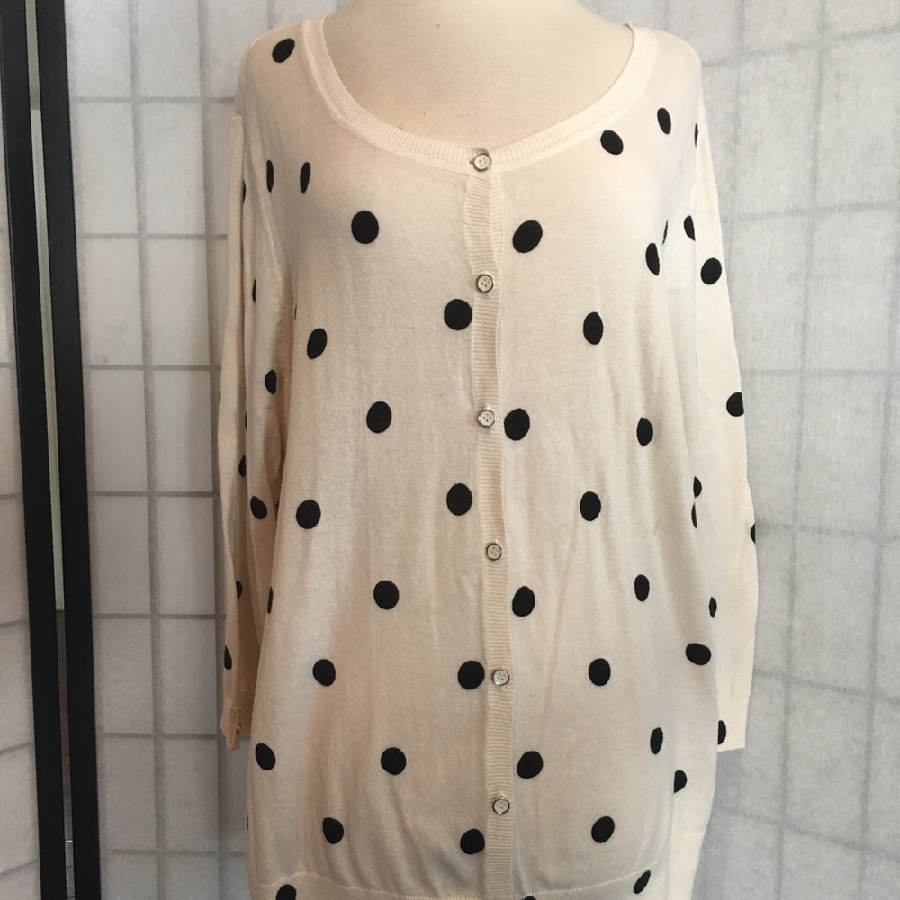 Off white ‘dot’ cardigan
